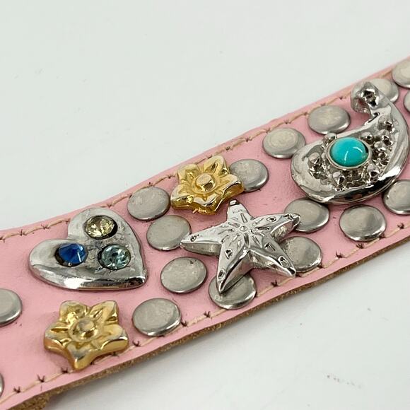 Y2K pink western belt bling bejeweled 2000s vintage - Picture 6 of 9